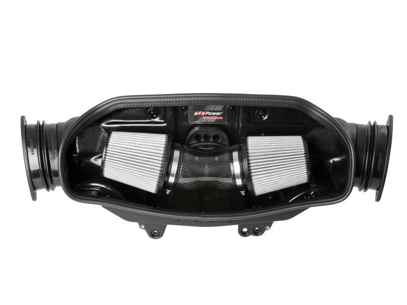 aFe 2020 Corvette C8 Track Series Carbon Fiber Kaltluft-Ansaugsystem mit Pro DRY S Filtern