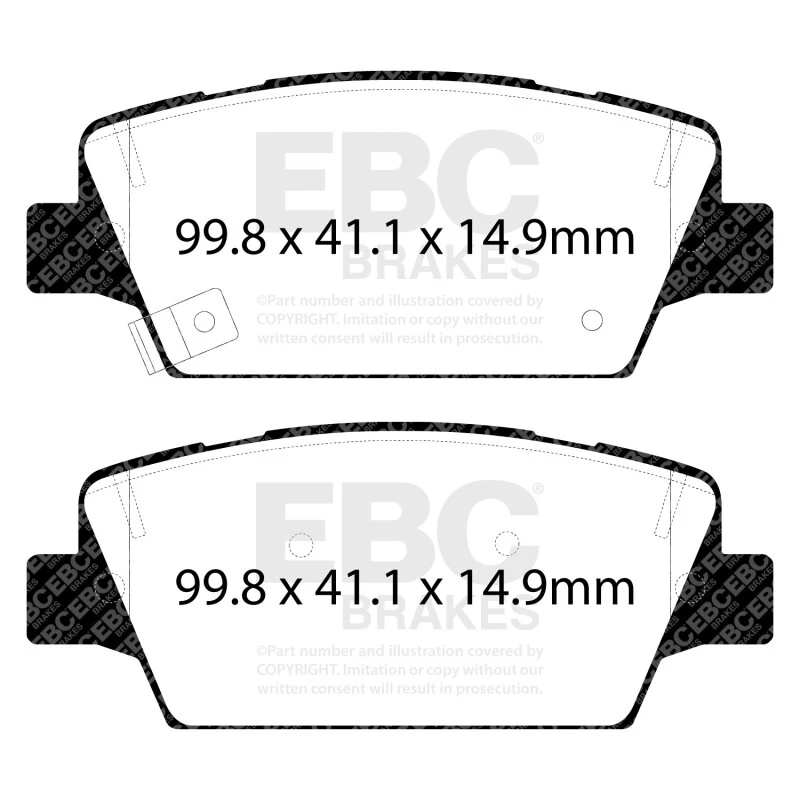 EBC 2017+ Kia Cadenza 3.3L Greenstuff Rear Brake Pads
