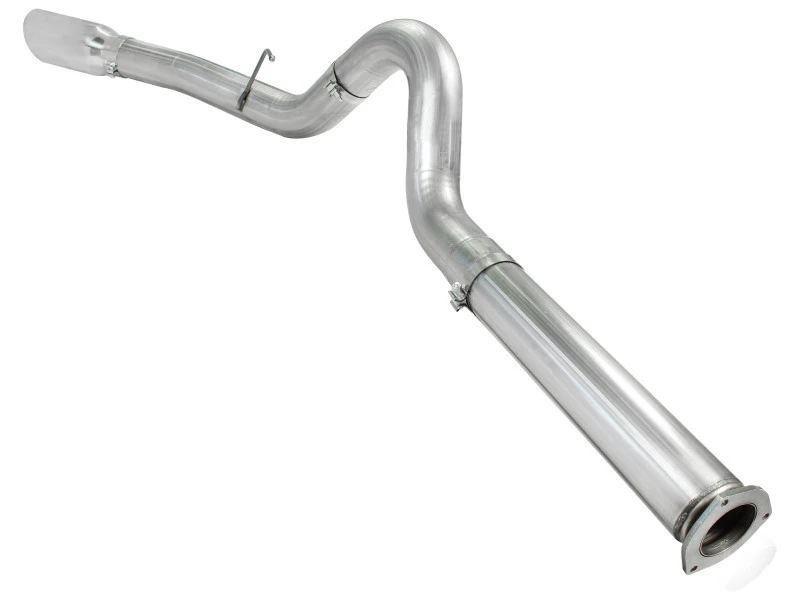aFe Atlas 5 Zoll DPF-Back Aluminized Stahl Auspuff Sys, Ford Diesel LKW 11-14 v8-6.7L (td) Polierter Tipp