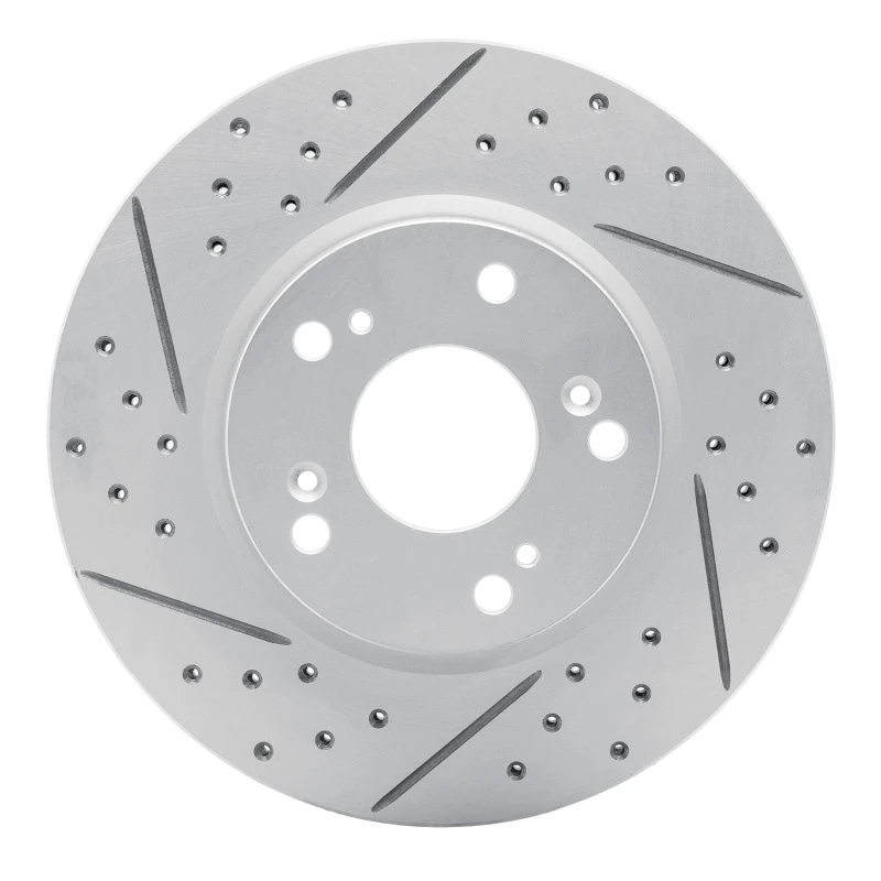 DFC 03-17 Acura Ilx Front Left Drilled & Slotted Geoperformance Rotor