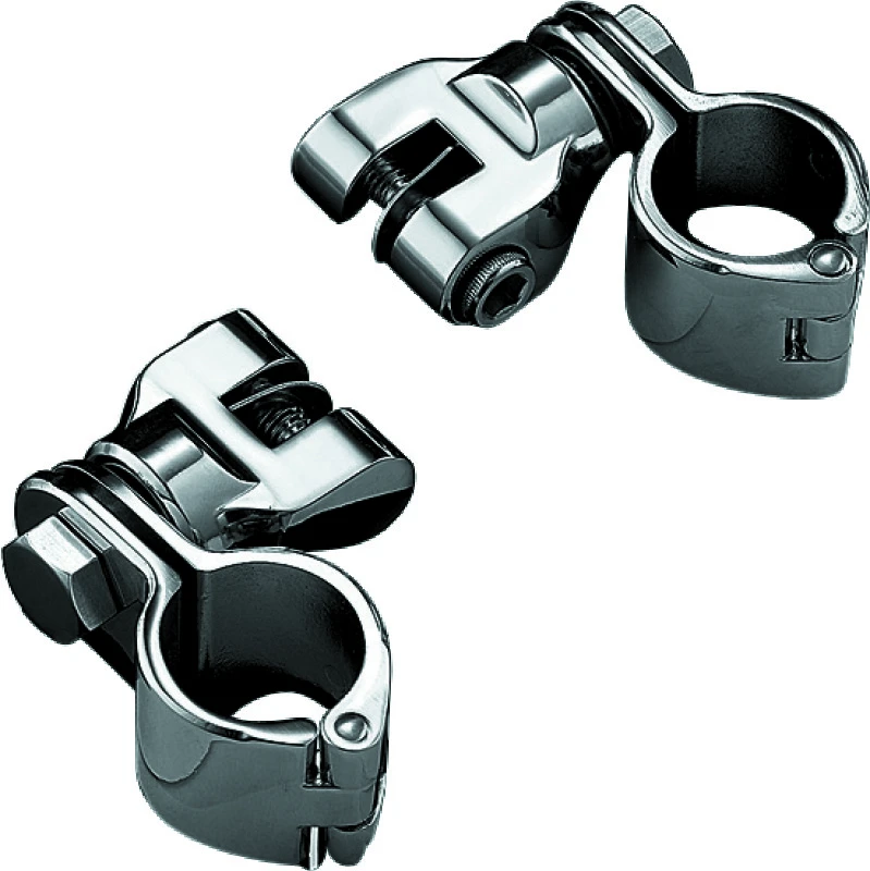 Kuryakyn Peg Mounts mit 1-1/4 Zoll Magnum Quick Clamps Chrom (Paar)