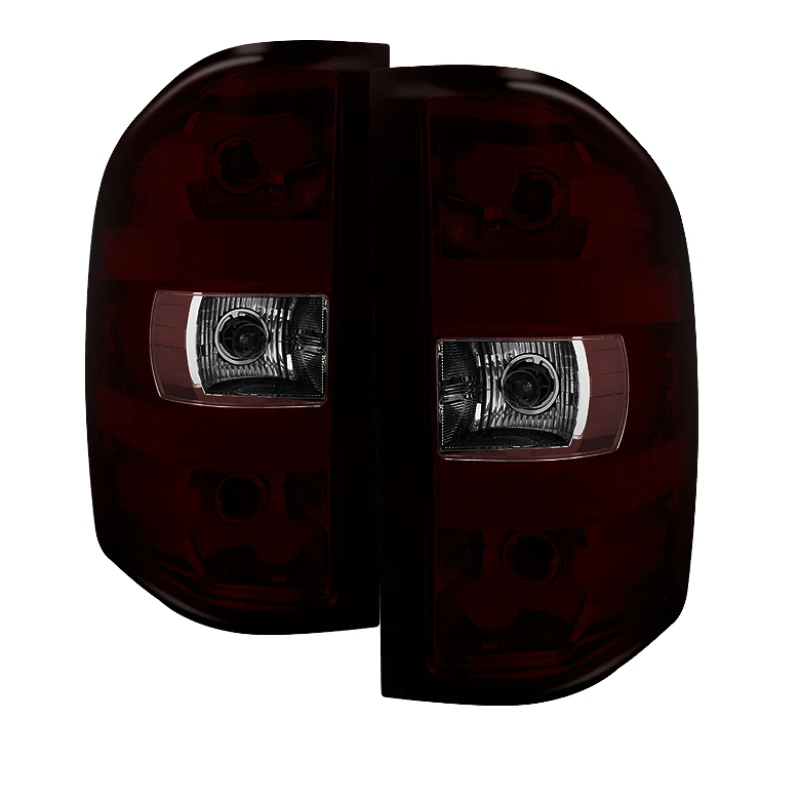 spyder_9033100-67975fcbd3388 Xtune GMC Sierra 07-13 OEM Tail Lights Dark Red ALT-JH-CSIL07-OE-RSM