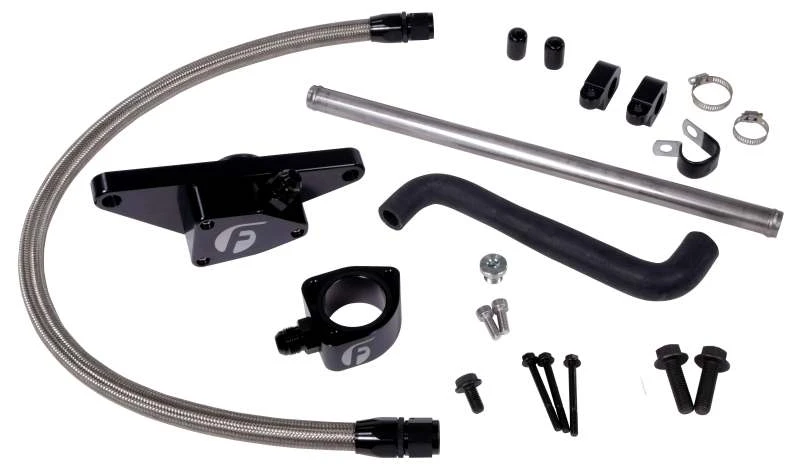 Fleece Performance 03-05 Auto Trans Cummins Kühlmittel-Bypass-Kit mit Edelstahl-geflochtener Leitung
