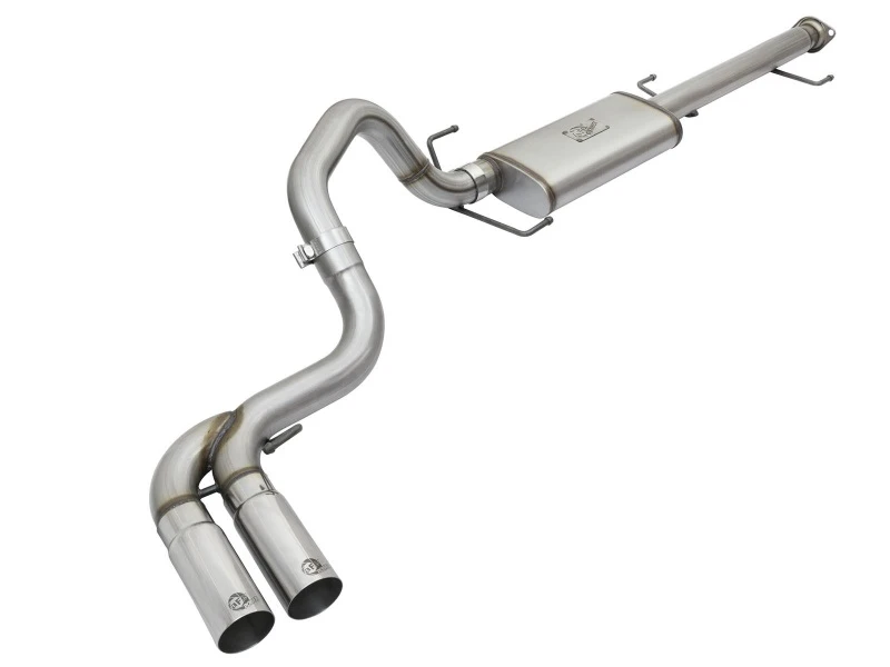 aFe Rebel Serie 3 Zoll Edelstahl-Kat-Back-Abgasanlage mit polierten Endstücken 07-14 Toyota FJ Cruiser