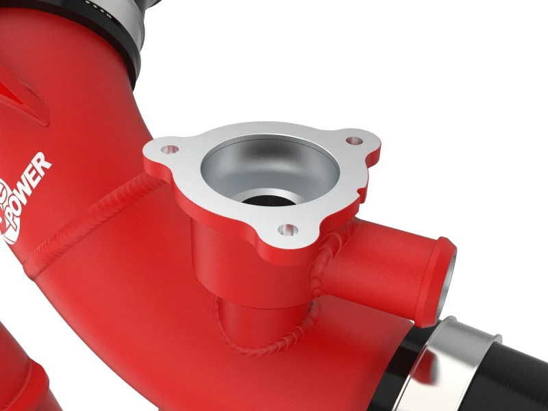 aFe 2022 Toyota Land Cruiser (J300) V6-3.5L (tt) BladeRunner 2.5in Aluminum Hot Charge Pipe - Red