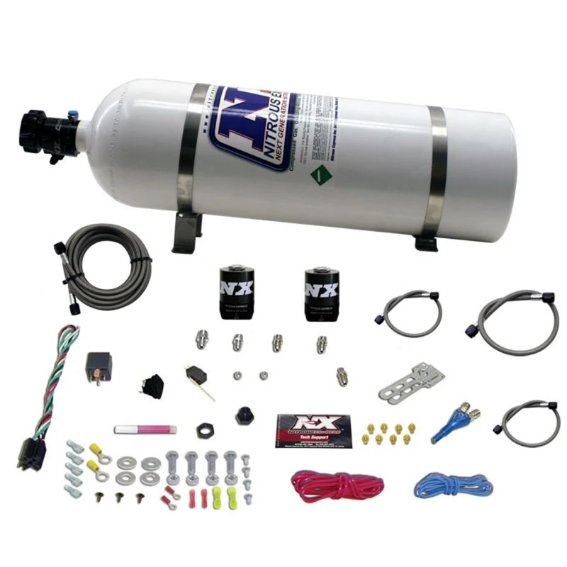 Nitrous Express All Ford EFI Einzel-Düsen Nitrous Kit (35-150PS) mit 15lb Flasche