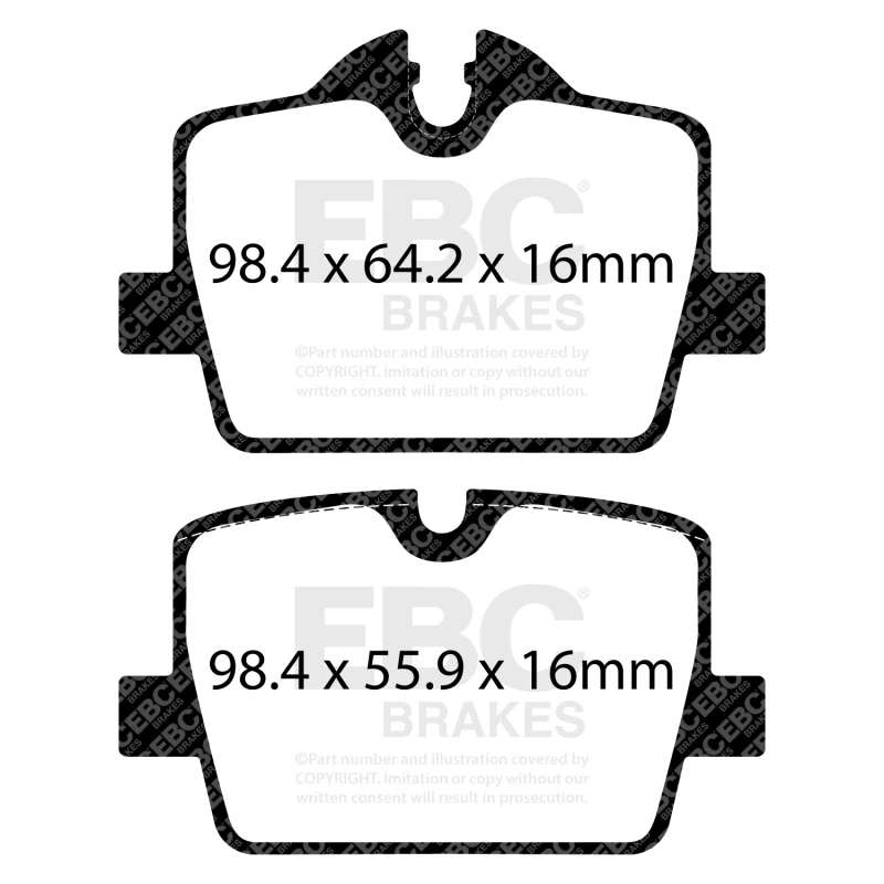 EBC 2019+ BMW Z4 G29 2.0T Yellowstuff Rear Brake Pads