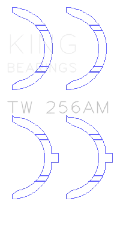 King Engine Bearings Mazda JE/JE06/JE07 Thrust Washer Set of 2