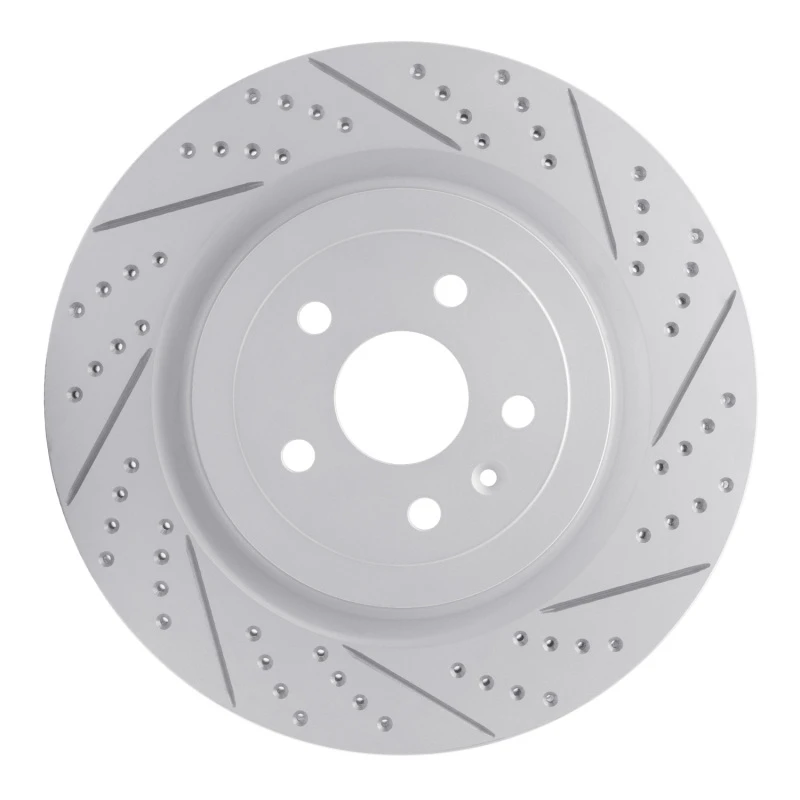 DFC 09-24 Cadillac Cts Rear Left Drilled & Slotted Geoperformance Rotor