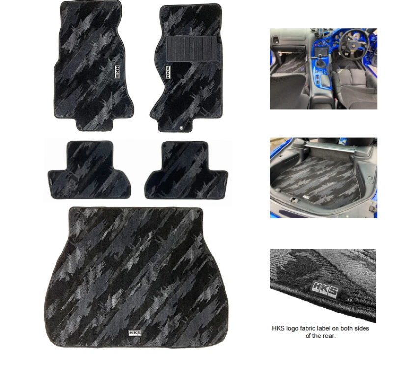 HKS Fußmatten Set für RX-7 FD3S Full Set OCT RHD