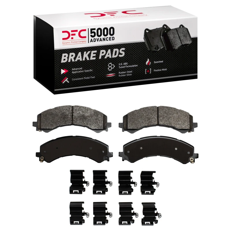 DFC 21-25 Chevrolet Express 3500 Rear 5000 Advanced Semi Metallic Brake Pads and Hardware Kit