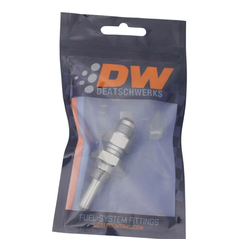 DeatschWerks 6AN-Masse-Flare zu geradem 5/16-Zoll-Einzelschlauchstutzen - eloxiertes DW-Titan