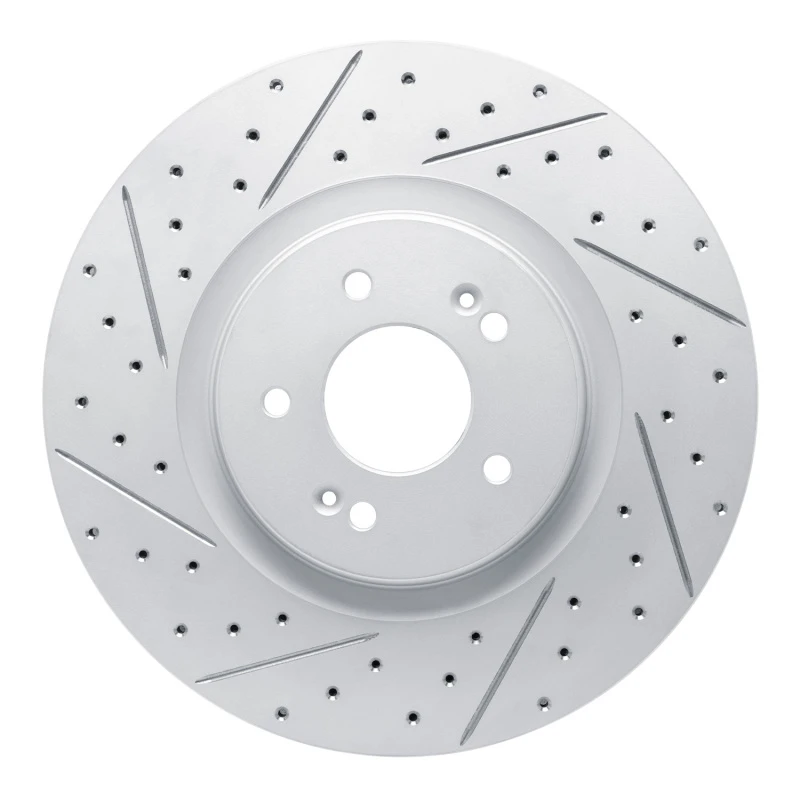 DFC 21-26 Hyundai Sonata Front Left Drilled & Slotted Geoperformance Rotor
