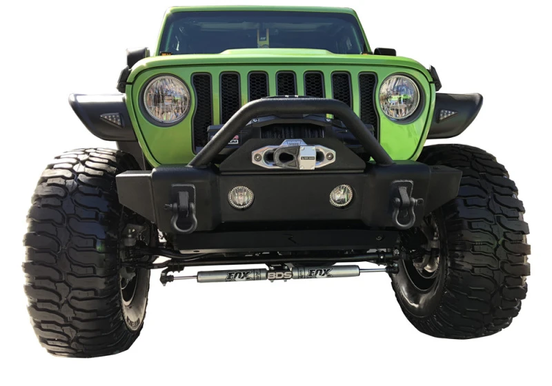 Rampage Front Recovery Bumper Stubby für 2007–2018 Jeep Wrangler (JK) – Schwarz