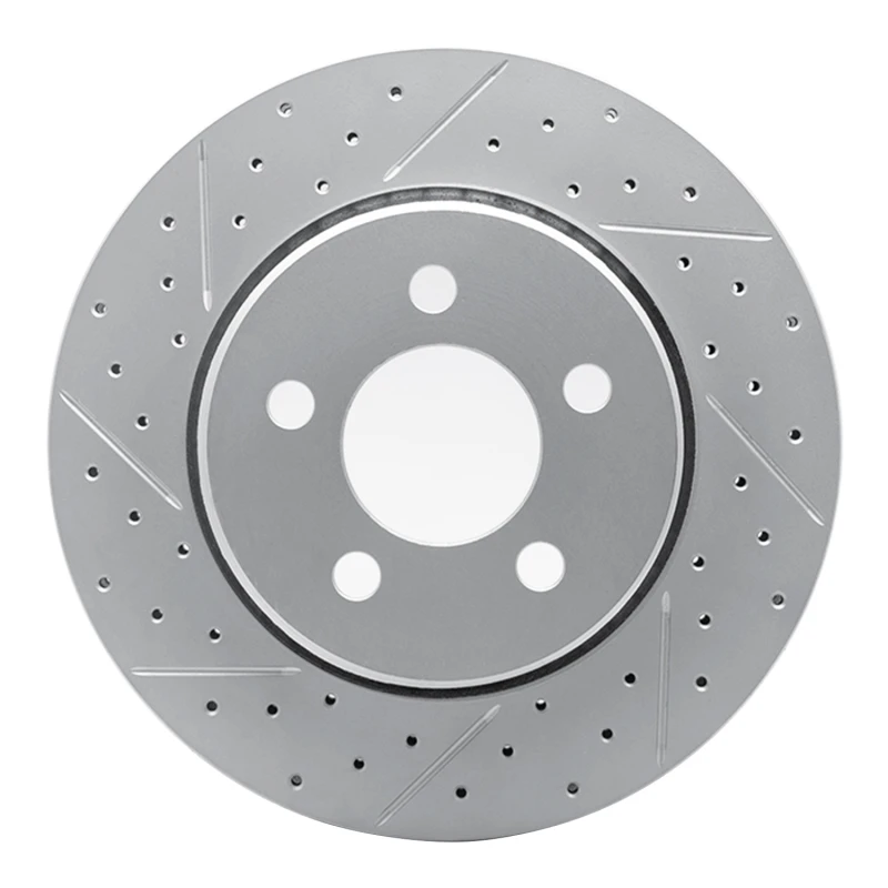 DFC 07-12 Dodge Nitro Front Left Drilled & Slotted Geoperformance Rotor