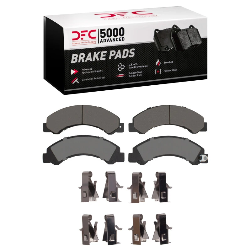 DFC 12-20 Hino 155 Fr & Rr 5000 Advanced Ceramic Brake Pads and Hardware Kit