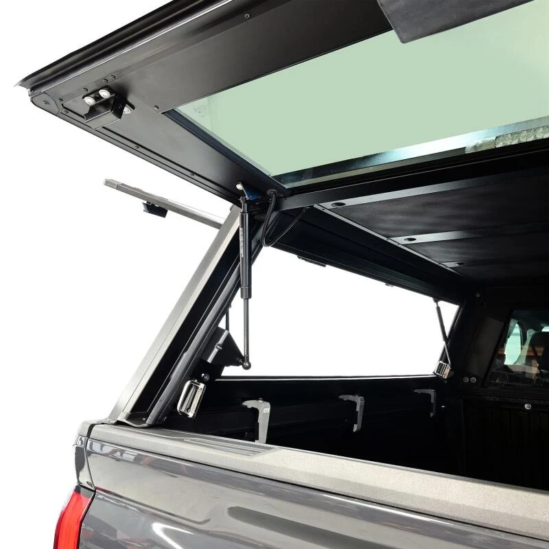 Westin EXP Truck Cap COMPLETE KIT A + BS (24-25 Toyota Tacoma DC 6ft. Bed) - Black