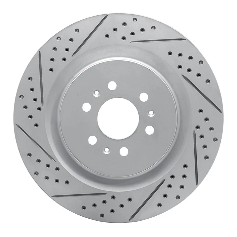 DFC 04-11 Cadillac Cts Rear Left Drilled & Slotted Geoperformance Rotor