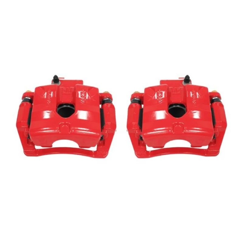 Power Stop 10-11 Cadillac SRX Rear Red Calipers w/Brackets - Pair