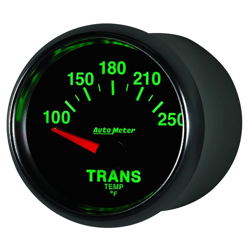 Autometer GS 52mm 100-250 Degree F Short Sweep Electronic Transmission Temperature Gauge