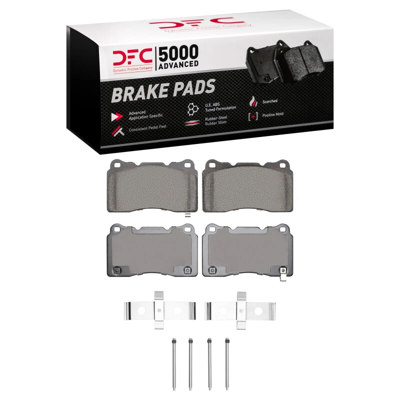 DFC 04-21 Cadillac STS Front 5000 Advanced Low Metallic Brake Pads and Hardware Kit