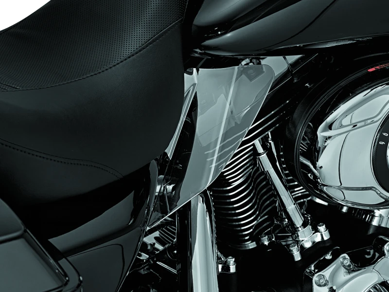 Kuryakyn Saddle Shields Heat Deflectors für 2008 Touring Smoke