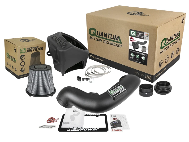 aFe Quantum Pro DRY S Kaltluft-Ansaugsystem 17-18 Ford PowerStroke V8 6.7L (td)