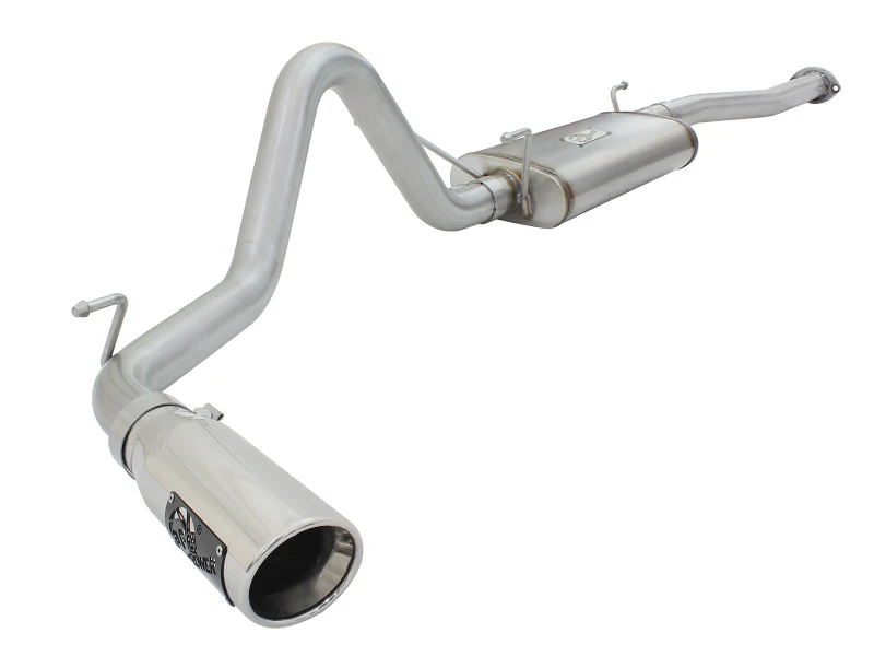aFe MACH Force XP 2,5-Zoll-Edelstahl-Auspuffanlage mit polierter Spitze Toyota Tacoma 13-14 2,7L