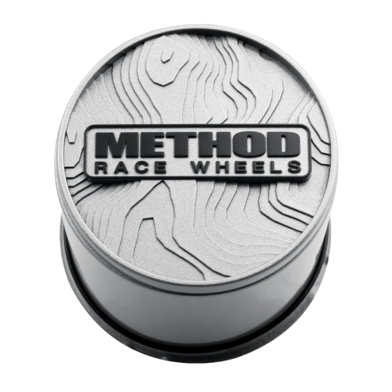 Method Race Wheels Topo Push-Through Center Cap - Silver