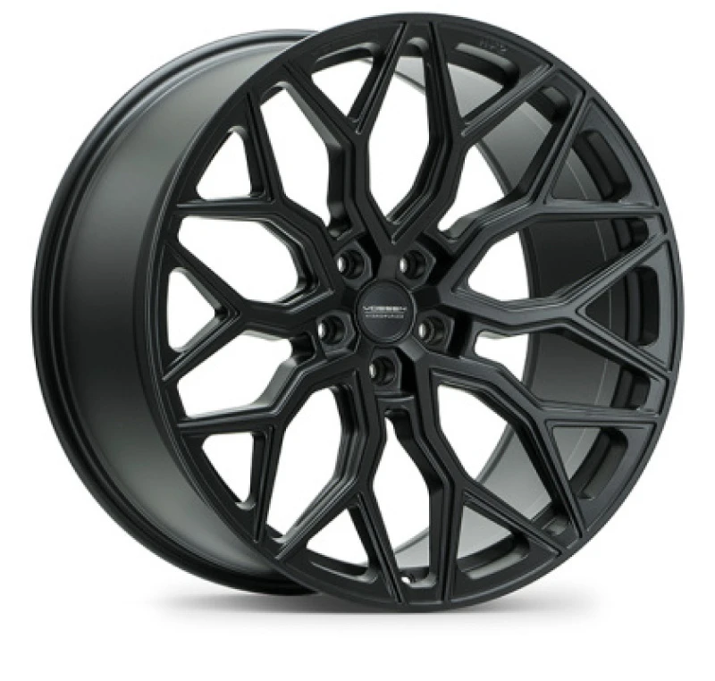 Vossen HF-2 24x10 - 5x112 - ET5 - Deep Face - 66.5 - Satin Black Wheel