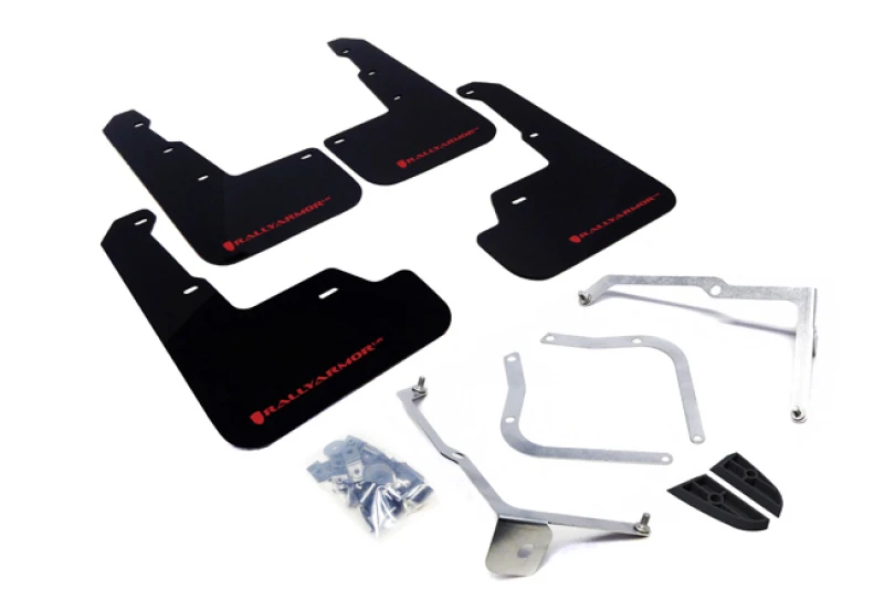 MF32-UR-BLK_RD-67946d03e7b65 Rally Armor Schwarzes UR-Spritzschutz mit rotem Logo für 15-21 Subaru WRX/STI