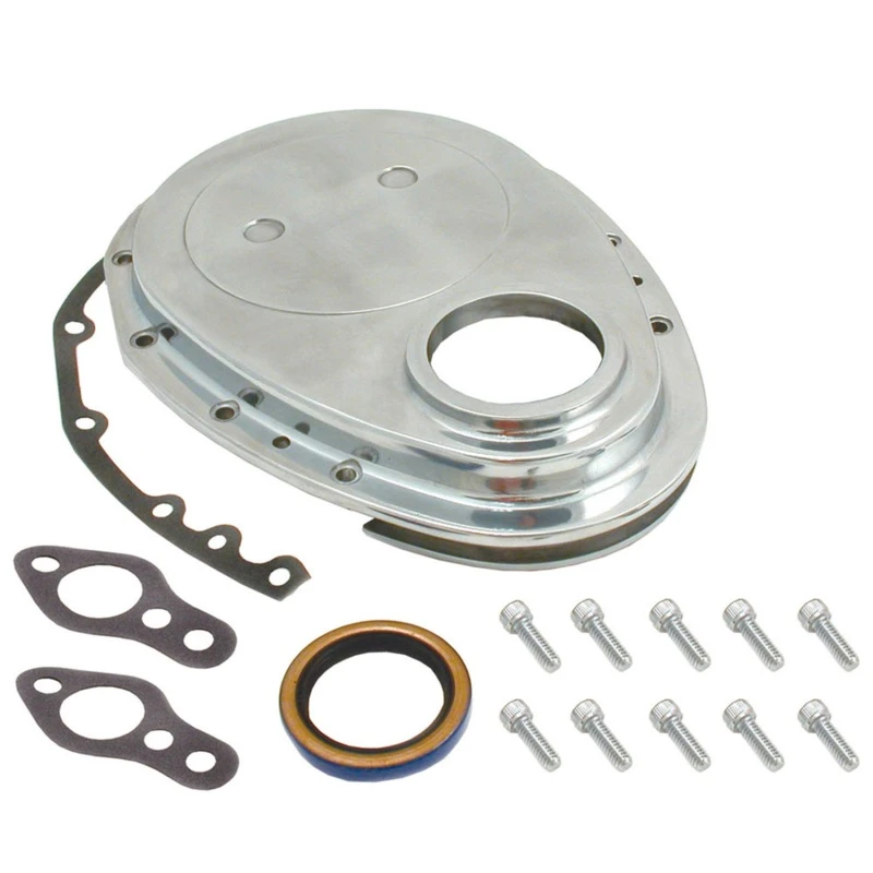 Spectre SB Chevrolet Timing Chain Abdeckung - Poliertes Aluminium