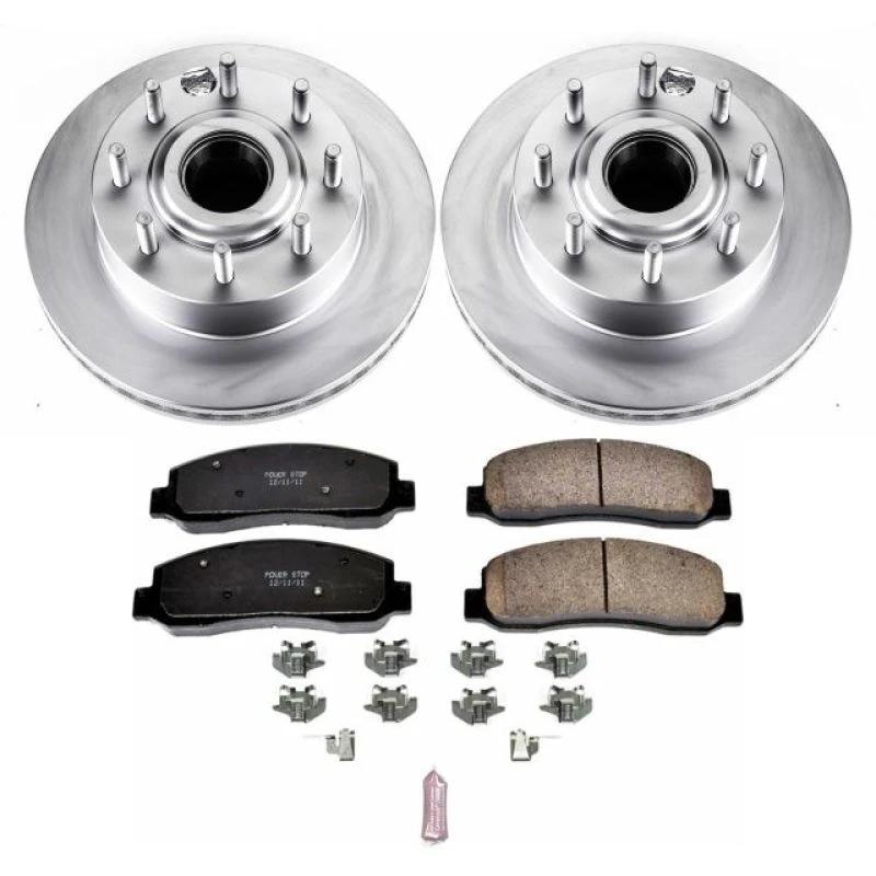 Power Stop 10-11 Ford F-350 Super Duty Front Z17 Coated Brake Kit