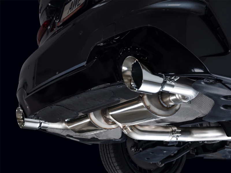 AWE 19-23 BMW 330i / 21-23 BMW 430i Basis G2X Touring Axle Back Auspuff - Chrom Silber