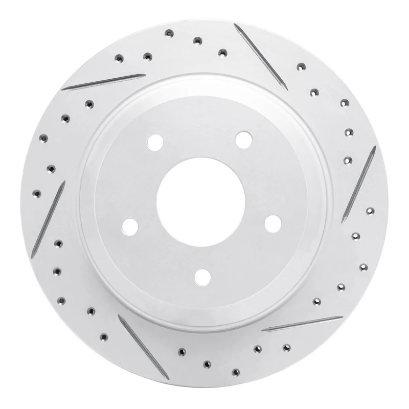 DFC 88-96 Chevrolet Corvette Rear Right Drilled & Slotted Geoperformance Rotor