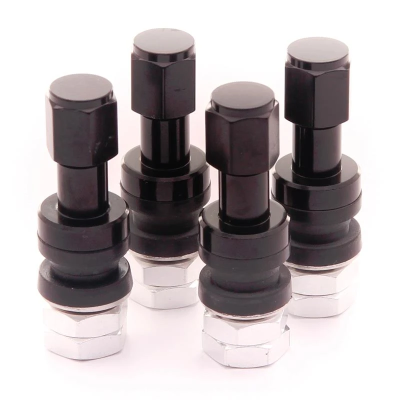 Japan Racing Set Alu Reifen Ventile 4 Stk.Version 2 schwarz