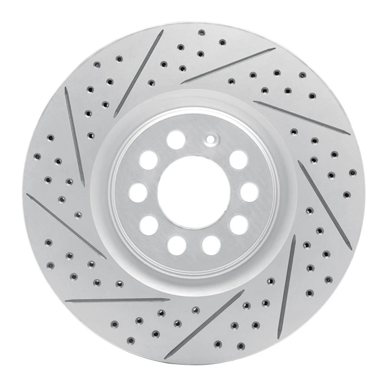 DFC 00-06 Audi TT Quattro Front Left Drilled & Slotted Geoperformance Rotor