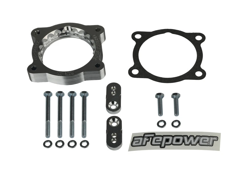 aFe 02-09 Chevrolet Trailblazer/ 02-09 GMC Envoy L6 4.2L Silberner Throttle Body Spacer - Silber