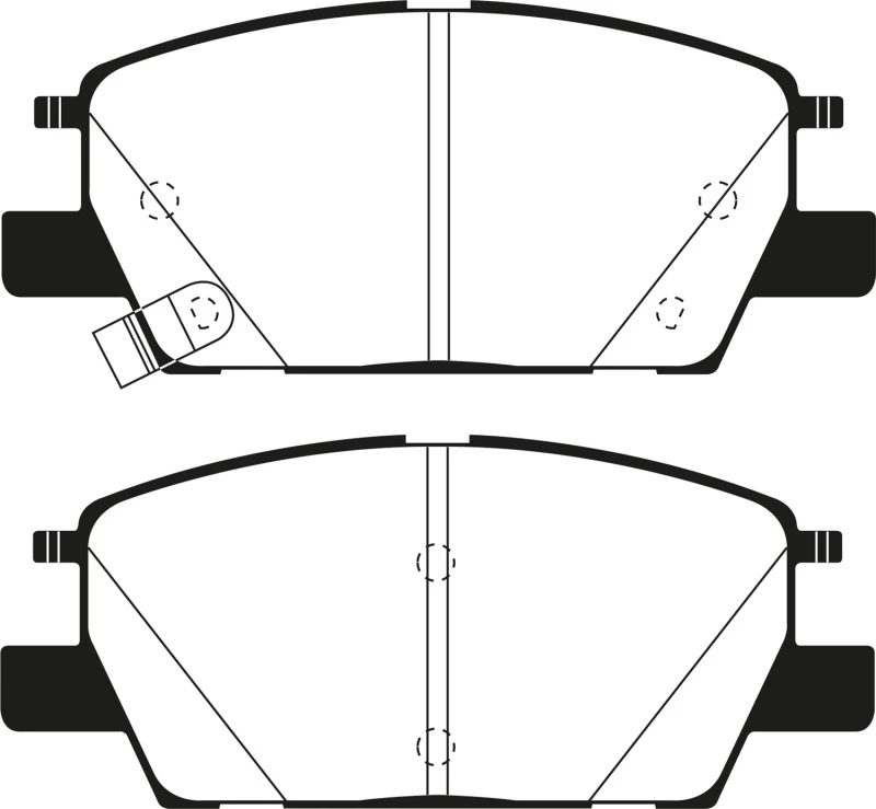 EBC 2016+ Chevrolet Malibu 1.5L Turbo (Elec PB) Ultimax2 Front Brake Pads