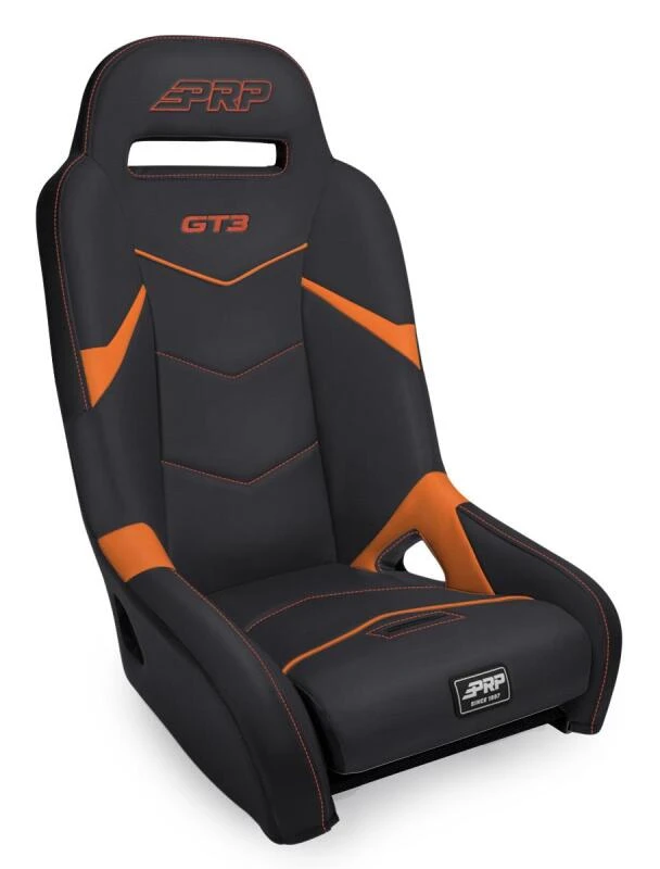 PRP GT3 Suspension Seat - Black/Orange