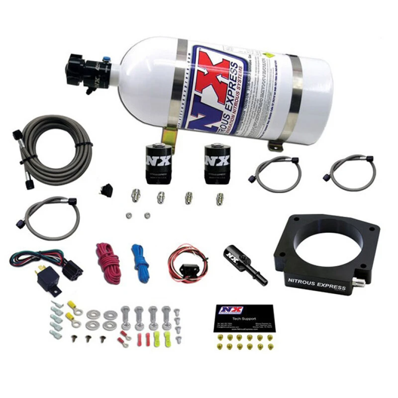 Nitrous Express 15-17 Ford Mustang GT350 5.2L Nitrous Plate Kit w/12lb Bottle