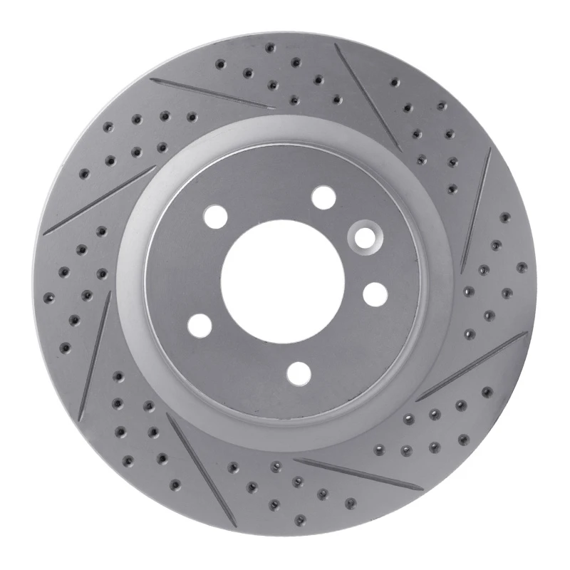 DFC 05-09 Land Rover Range Rover Sport Front Left Drilled & Slotted Geoperformance Rotor