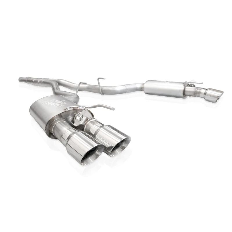Stainless Works 2024 Mustang GT Katback Quad Tips Legend Sound X-Pipe Factory Connect Auspuff