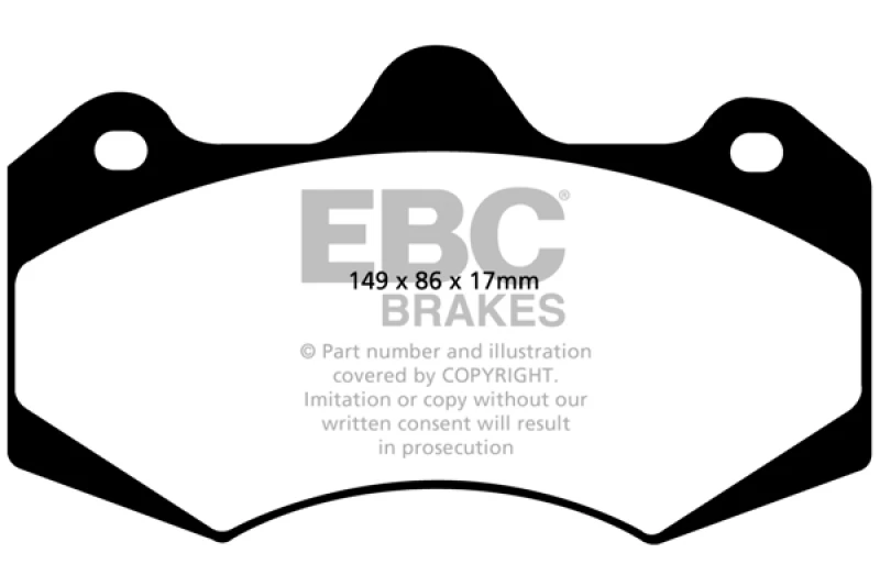 EBC Racing 2015+ Lotus Evora RP-1 Race Front Brake Pads