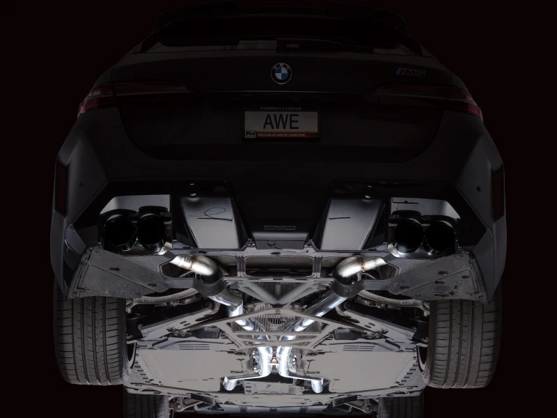 AWE Tuning BMW G90/G99 M5 Track Edition Cat-Back Exhaust - Diamond Black Tips