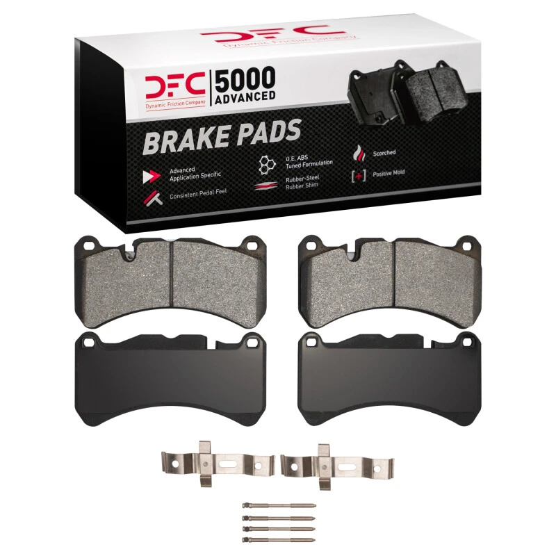 DFC 05-11 Mercedes-Benz SLK55 AMG Front 5000 Advanced Low Metallic Brake Pads and Hardware Kit