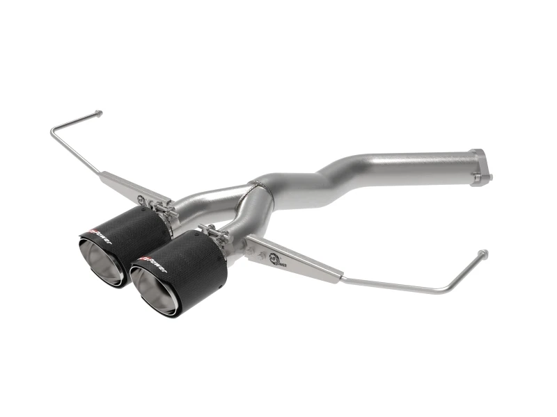 aFe Takeda 3in-2,5in 304 SS Axle-Back Exhaust mit Carbon Tip 19-20 Hyundai Veloster I4-1,6L(t)