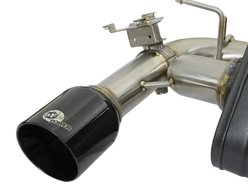 aFe MACHForce XP Auspuff-System Axle-Back 12-15 BMW 335i 3.0T (SS mit schwarzen Endrohren)