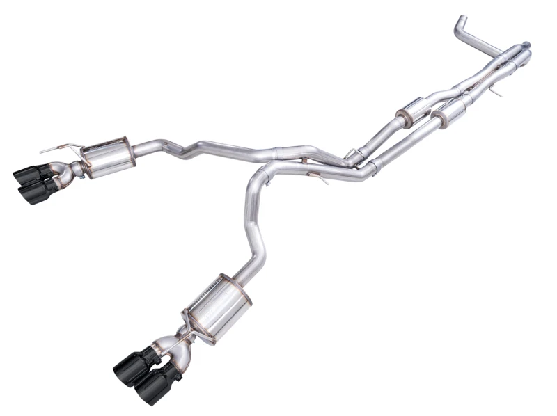 AWE 2021+ Chevy Tahoe/GM Yukon 6.2L 0FG Edition Cat Back Exhaust - Quad Diamond Black Tips