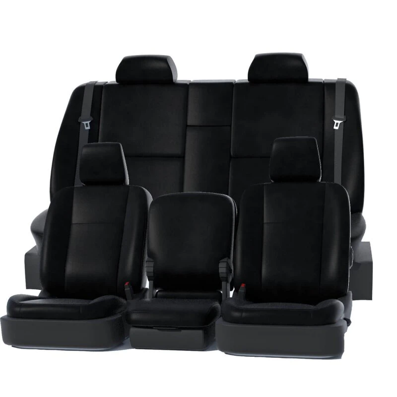 Covercraft 24-25 Ford F250-F550 Leatherette PrecisionFit Custom Front Row Seat Covers - Black